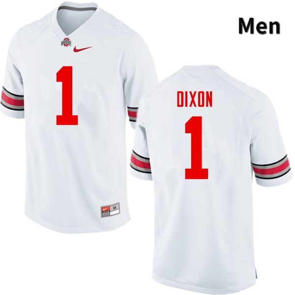 Ohio State Buckeyes Johnnie Dixon Men's #1 White Game Stitched College Football Jersey